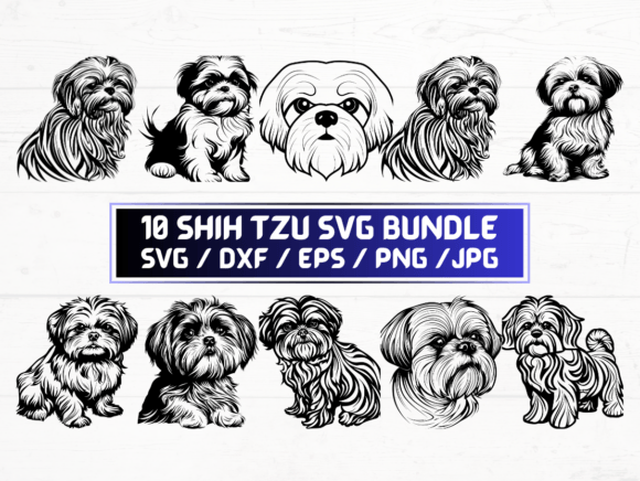 10 Shih Tzu SVG: A Versatile Digital Resource for Designers and Creators