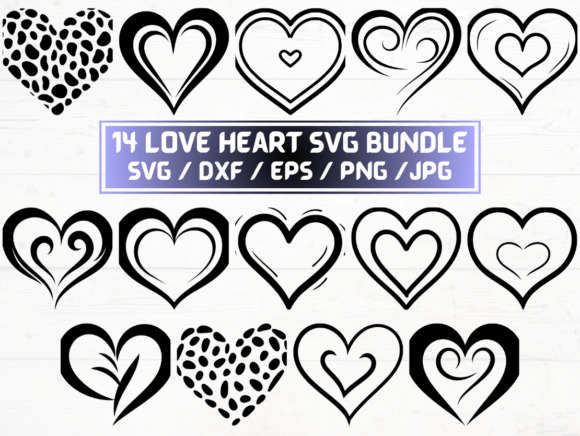 14 Valentine Love Heart SVG: A Versatile Tool for Creative and Practical Use