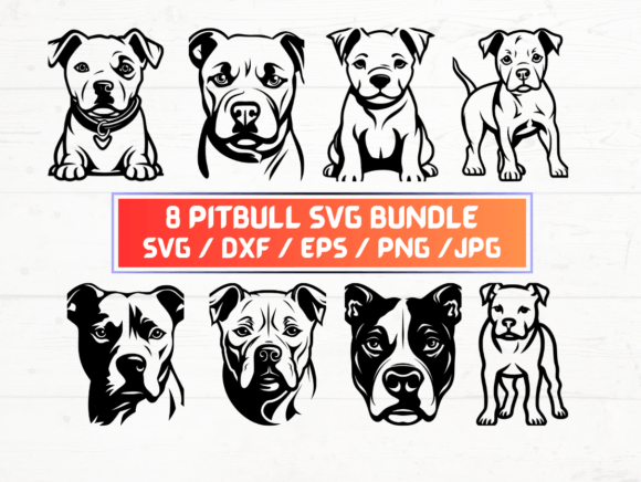 8 Pitbull Svg: Creative Tools for Designers and Creators