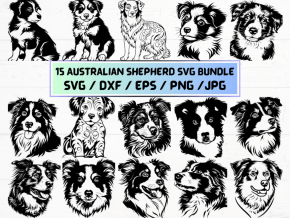 Australian Shepherd SVG File: A Versatile Design Asset