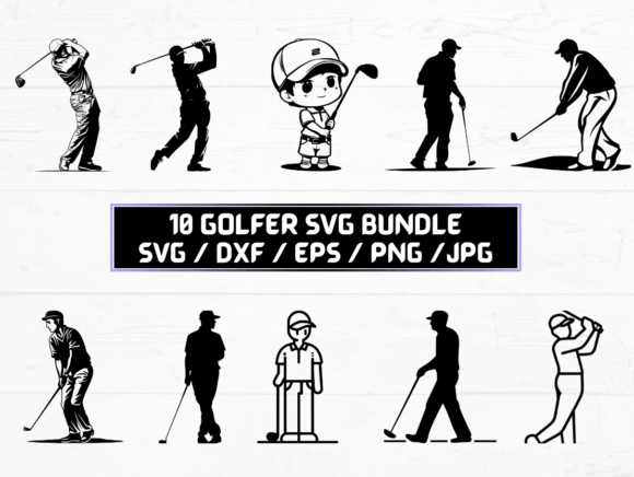 Golfer Font Collection
