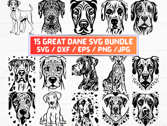 Great Dane Dog Svg File: A Versatile Asset for Design and Creativity