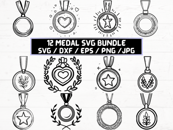 Medal SVG, DXF, EPS, JPG, PNG: A Versatile Digital Asset for Creative and Business Workflows