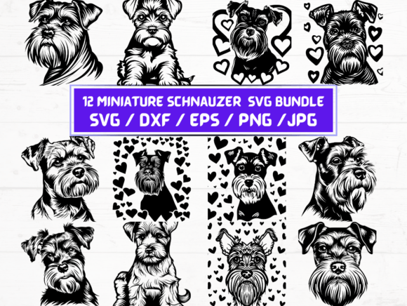 Miniature Schnauzer Svg File: A Versatile Tool for Designers and Creators