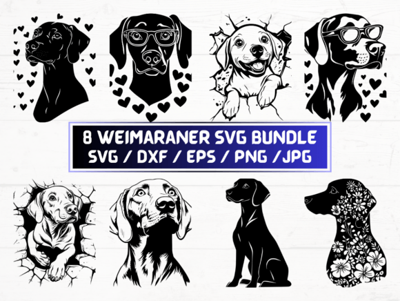 Weimaraner Svg File: A Versatile Digital Asset for Design and Workflow
