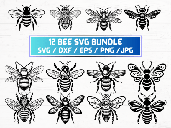 What Are 12 Bee Laser SVG Engraving Cut Files?