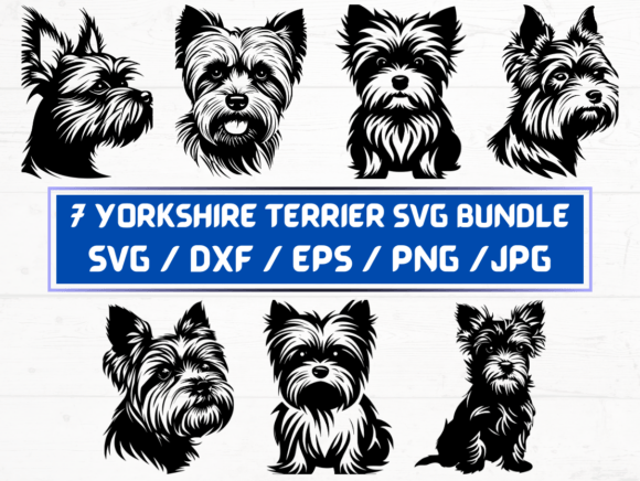 Yorkshire Terrier Dog Svg Bundle